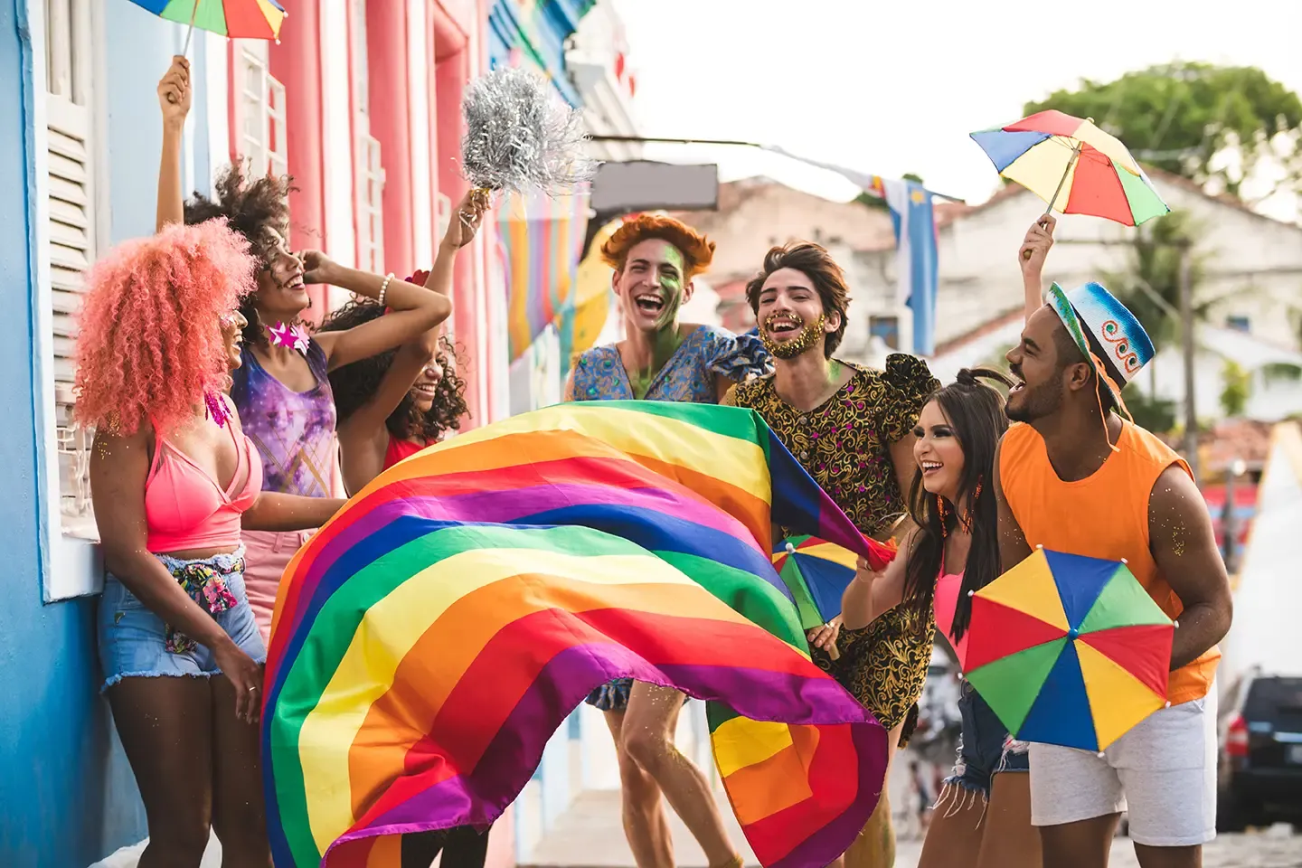 Group of LGBTQ+ people