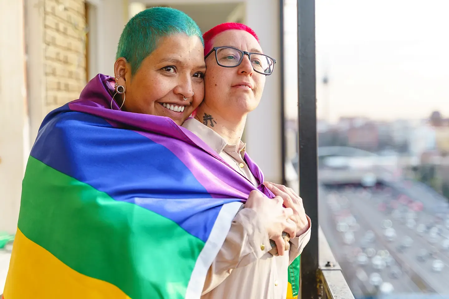 LGBTQ+ couple