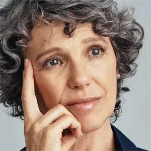 Mature woman looking pensive
